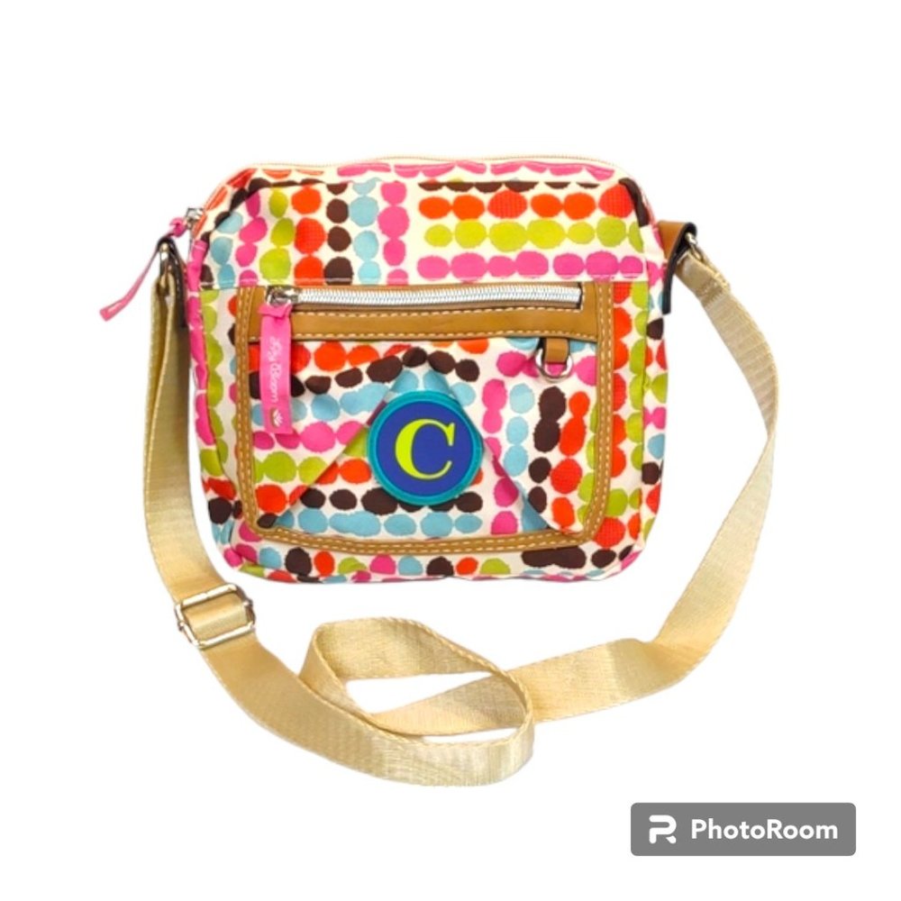 Lily Bloom Multi-Color Polka Dot Crossbody Purse … - image 1